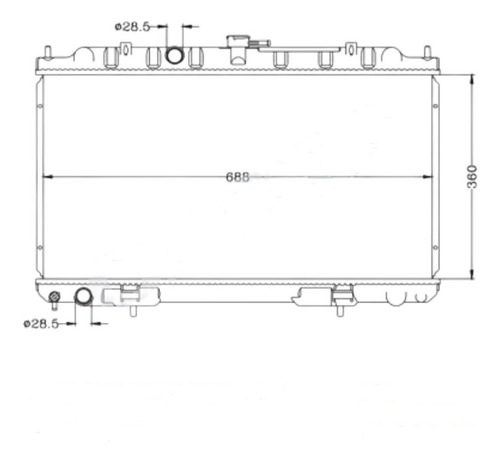 Radiador Para Nissan Sentra 2000 1.8 Dohc Qg18de Foto 2