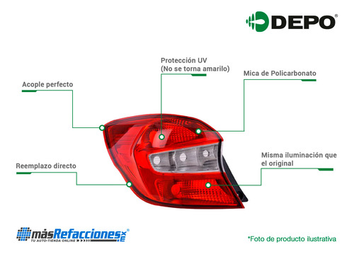 Faros + Calaveras Depo Volkswagen Up! Del 2016 Al 2017 Foto 3