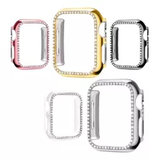 Case Brilhante Strass Luxo Premium P/ Apple Watch Ultra 49mm Cor Preto