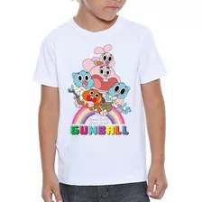 Camiseta Infantil O Incrível Mundo De Gumball Desenho #03