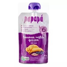 Papinha Orgânica Banana, Mirtilo E Quinoa Papapá 100g