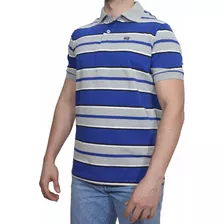 Polo Masculina Listrada Country Dawson Azul Royal