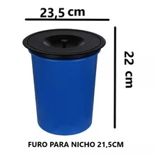 Lixeira De Embutir Pia Bancada 5 Litros Aço Inox Preta Black Cor Prateado