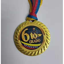 Medallas De Promocion 6to Grado X 2 Medallas Con Cinta