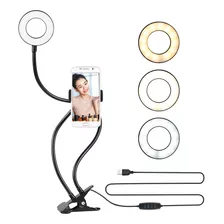 Ring Light Iluminador Led Anel Mesa Regulavel Celular