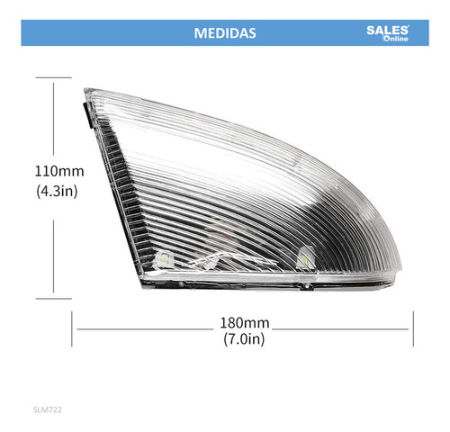 Luz Direccional Espejo Retrovisor Dodge Ram 1500 2016 Foto 4