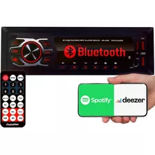 Bluetooth Carro Rádio Fm Som Automotivo 2 Usb Pendrive 4x25w