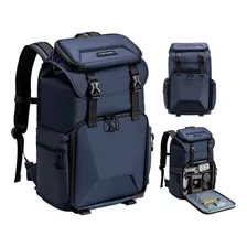 Mochila Para Cámara Fotográfica Impermeable Y Resistent Azul