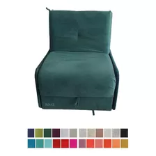 Sillon Sofa Cama 1 Cuerpo Tapizado Pana Departamento