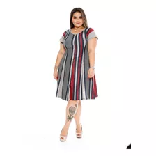 Vestido Plus Size Midi Roupas Femininas Na Promoção