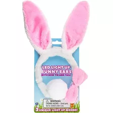 Canguro Light Up Toys- Led Plush Easter Bunny Ears And Tail,