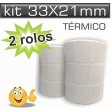 8.000 Etiquetas Térmica 33x21 Mm 3 Colunas Zd220 Zebra Elgin