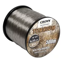 Linha De Pesca Crown Linha Nylon - Linha Pesca Titanium - Linha Monofilamento Marrom