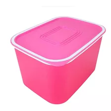 Tupperware Pote Baseline Retangular 1,3 Lts Cor De Rosa Pink