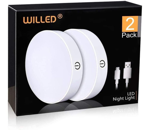Luz Tactil Regulable | Willed Buit-in 1000 Mah Bateria Gra