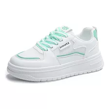 Zapatos De Tenis Mujer De Suela Gruesa Transpirable De Moda