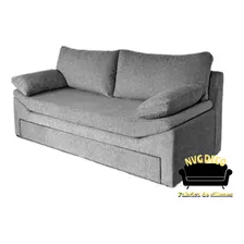 Sillon Sofa Cama Divan Carro Elevable En Chenille 