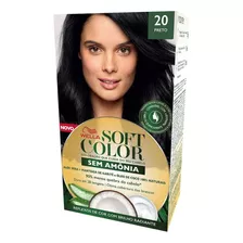 Tintura Para Cabelo Wella Soft Color 20 Preto Cobre Branco