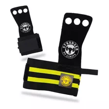 Hand Grip Cross Training Luva Protetor Barra Munhequeira Cor Amarelo Tamanho P