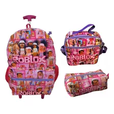 Mochila Roblox Games Juvenil Rodinhas Bolsa Escolar Infantil