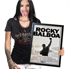 Poster Quadro Rocky Balboa 05 A3 42x29cm Com Moldura
