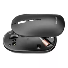 Mouse Sem Fio Bt+ 2.4 Ghz 1600 Dpi Preto Usb Multilaser