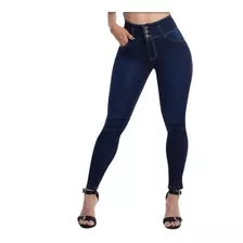 Pantalón Jeans Dama Chupin Levanta Cola Tiro Alto C. Premium