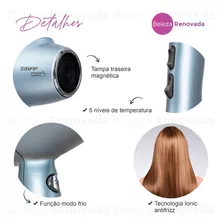 Secador De Cabelo Taiff Kompress Fox 3 Soft Blue 110v