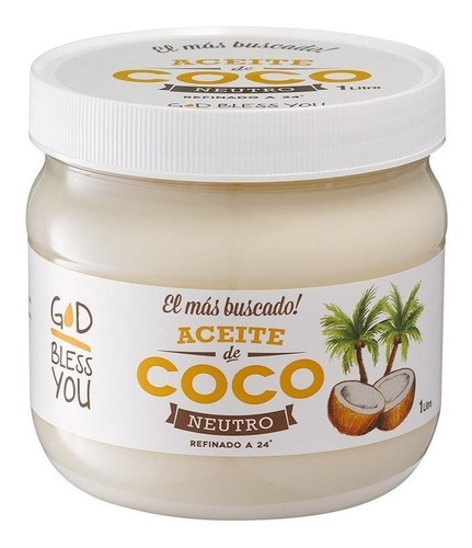 Aceite De Coco God Bless You Neutro 1l