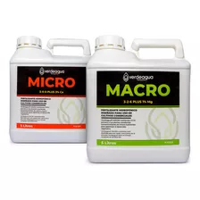 Kit Nutrientes Hidroponia Verdeagua Macro + Micro 5 Litros