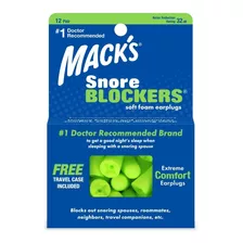 Protetor Auricular Macks Snore Block 32 Db Ronco 12 Pares