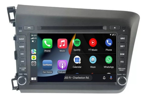 Android Honda Civic 2012 Dvd Gps Wifi Carplay Radio Touch Hd Foto 2