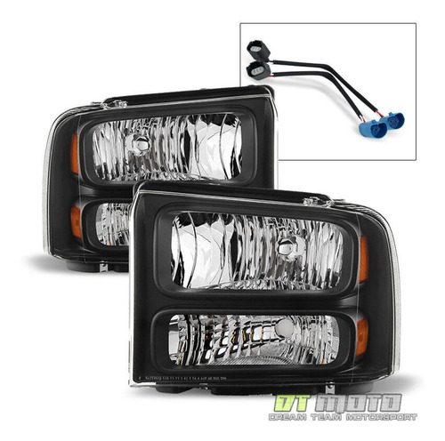 Par Faros Negro Ford F-250 Super Duty Xlt 2001 5.4l Foto 2