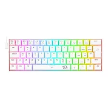 Teclado Mecânico Gamer Redragon Dragonborn, Rgb, 60%, Switch Cor De Teclado Branco