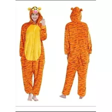Kigurumi Pijama Tiger Polar Plush Mameluco Disfraz Adulto