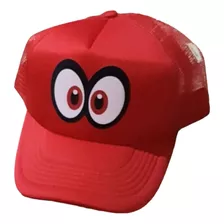 Gorra Rojo Súper Mario Odyssey Ojos