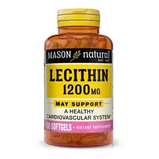 Mason Natural | Lecithin | Lecithina | 1200mg | 100 Softgels