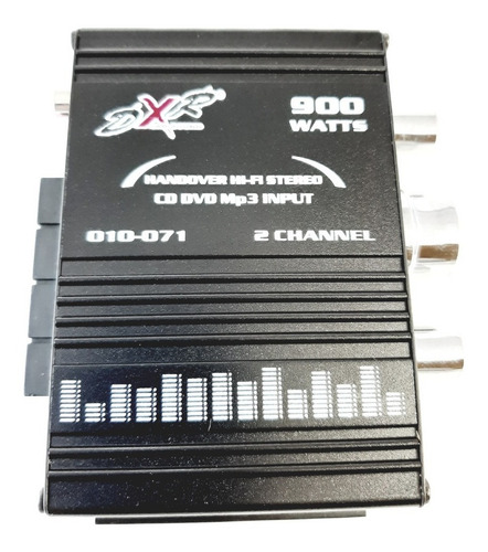 Amplificador Negro 900w Dxr Mini 2 Canales 010-071