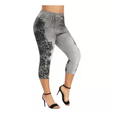 Calças Femininas Y Com Painel De Renda E Leggings De Verão C