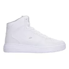 Tenis Tipo Botin Janlo Color Blanco Con Cintas Para Hombre 