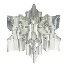 R Y M Cortador De Galletas Snowflake B Con Recortes 3 Silver