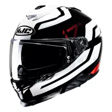 Casco Moto Integral Hjc I71 Blanco/ Negro Incluye Pinlock