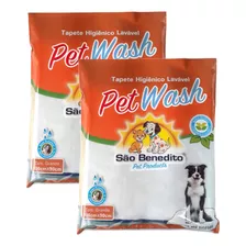 Kit 2 Unidades Tapete Higiênico Lavável Pet Wash G 100x90cm