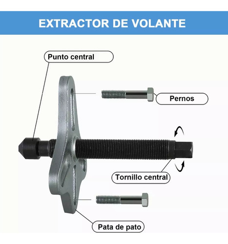 Herramienta De Desmontaje Extractor De Volante 17 Piezas Foto 2