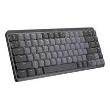 Teclado Mecânico Sem Fio Mx Mechanical Mini Cinza Logitech Idioma Inglês Us