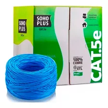 Cabo De Rede Furukawa Cat5e Soho Plus Caixa 305m Cmx Azul