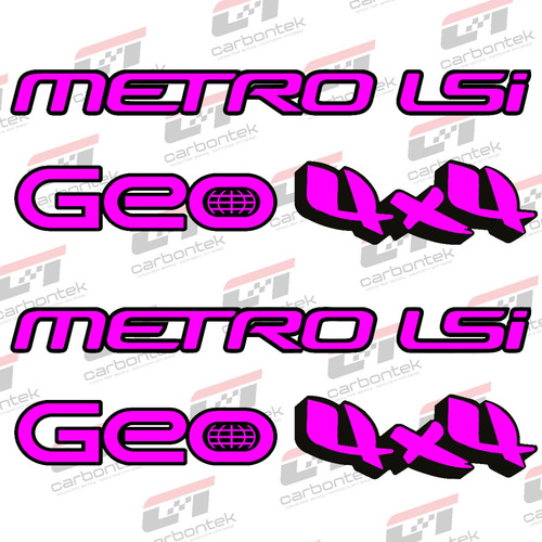 Stickers Calcomana Kit Pack Geo Metro 4x4 Lsi Vinil Relieve Foto 7