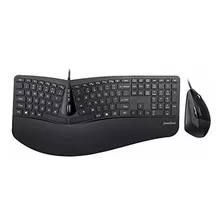 Combo Teclado Y Mouse Perixx Periduo505 Ergonómico Alámbrico