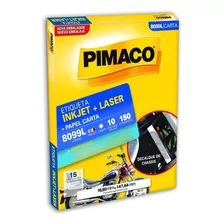Etiquetas 15 Pimaco 16,93x147,64 Papel A4 Adesiva Inkjet