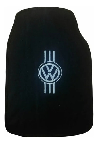 Kit 4 Tapetes Alfombra Logo Blanco Vw Sedn 1992 Foto 2